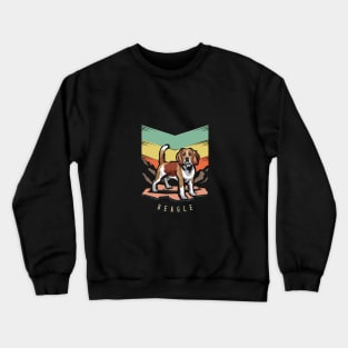 Beagle | Retro design for Dog Lovers Crewneck Sweatshirt